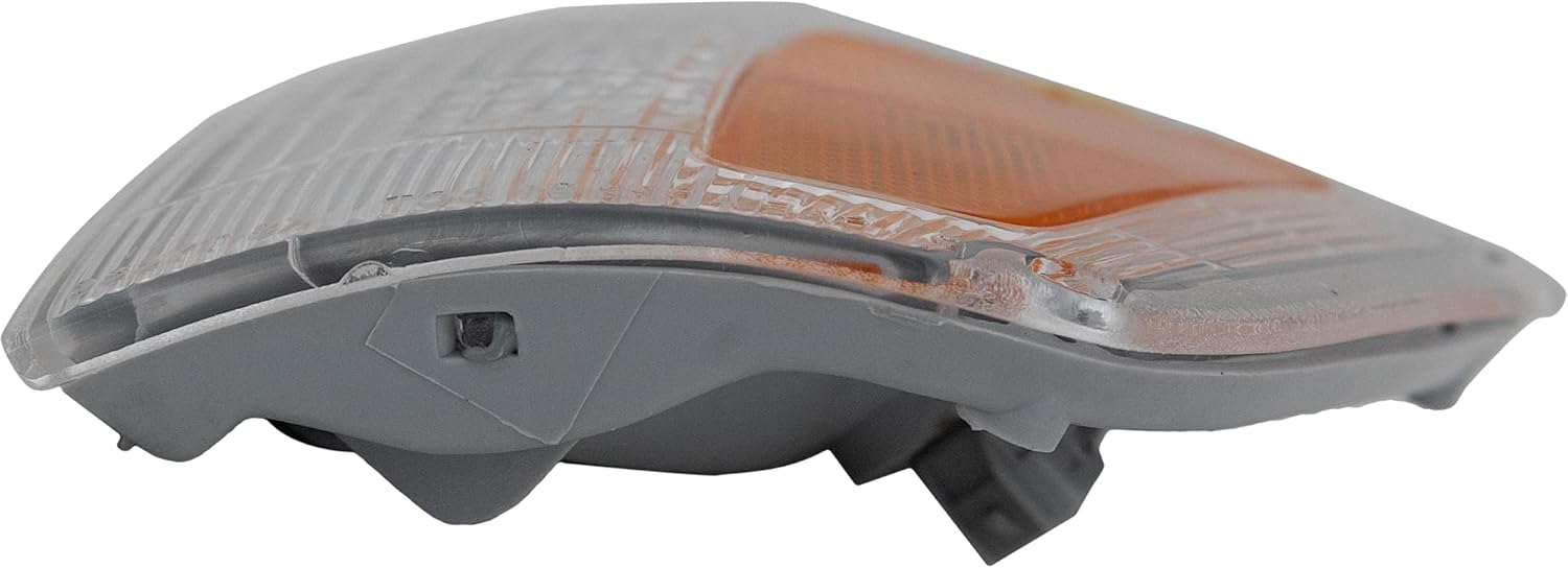 Evan-Fischer Corner Light Compatible with 1993-1998 Toyota T100 Plastic Clear & Amber Lens With bulb Driver Side