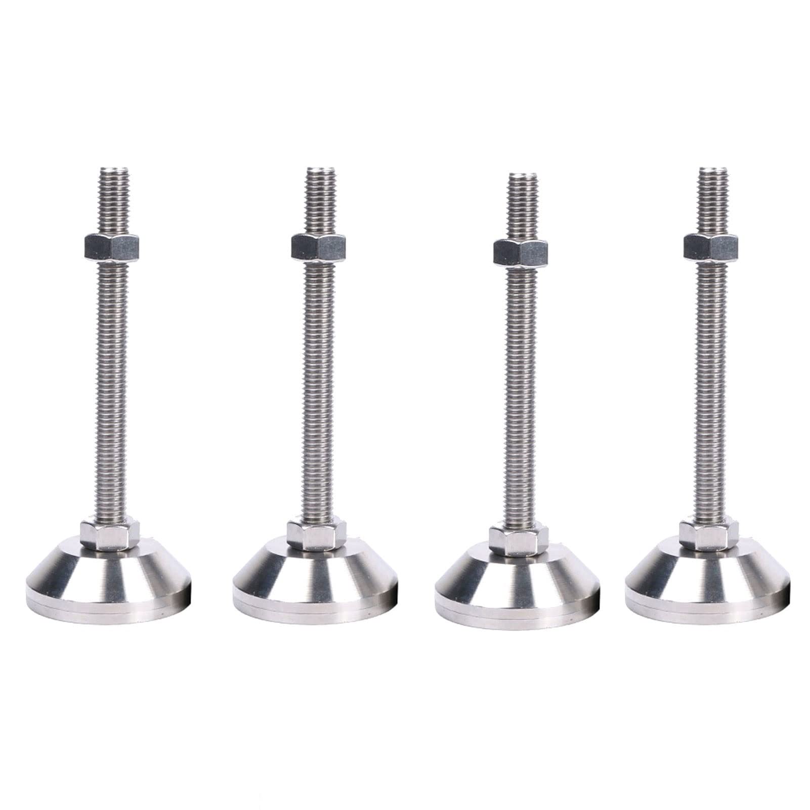 4 Piedini Di Regolazione In Acciaio Inossidabile for Carichi Pesanti X 304, Livellamento Antiscivolo E Antiruggine Ispessito, Macchina Meccanica, Gamba Di Supporto A Pavimento Fissa | Thickened Anti-slip And Anti-rust Leveling Mechanical Machine Fixed Flo