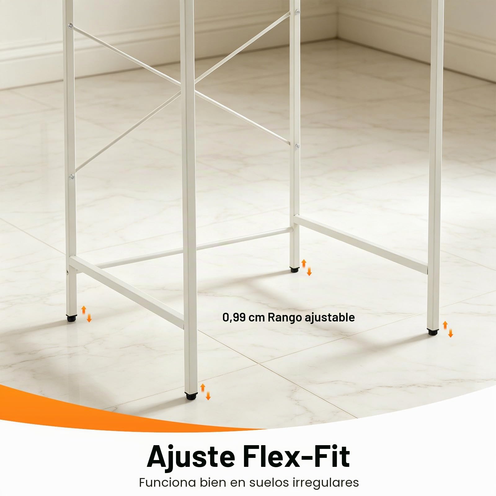 Estantería de baño de 3 Niveles, estantería sobre Lavadora para cocinas | estantería de almacenamiento, Capacidad de carga por nivel 10 kg, Estantería para lavadora para cocinas, baños 69x60x176,5 cm