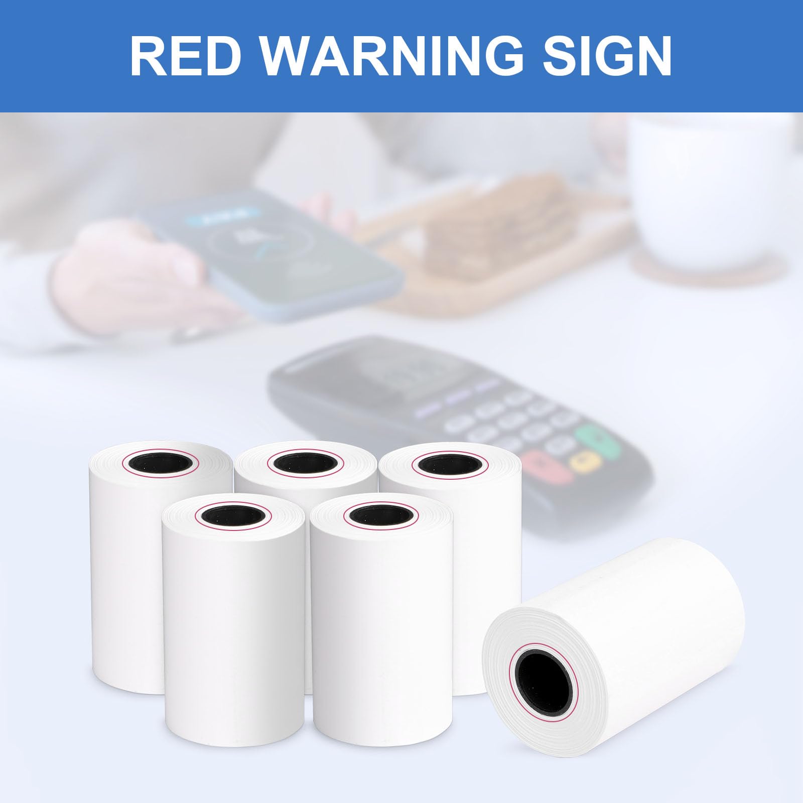 50 Rolls Of Thermal Paper For Verifone Vx520 – 2-1/4 Inch X 50 Feet, Fast Shipping 3 thumbnail image
