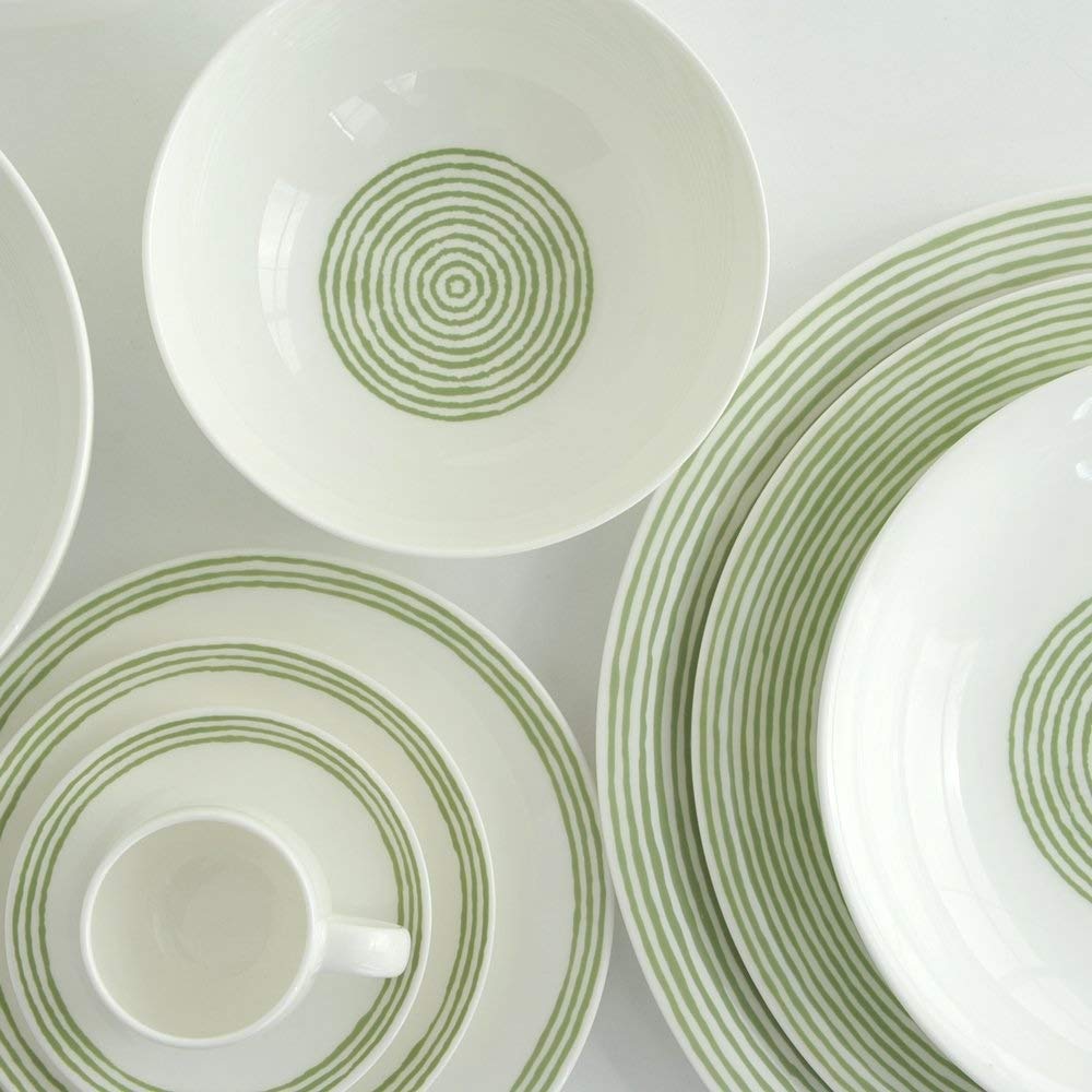 A di Alessi AGV31/2 Assiette Creuse Céramique Blanc 22,00 x 22,00 x 23,00 cm