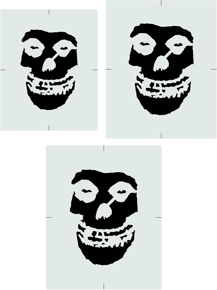 Amazon.com : Stencil Stop Misfits Crimson Ghost Skull Stencil - Reusable for DIY Projects, Painting, Drawing, Crafts - 14 Mil Mylar Plastic (6 Pack (2 amazon-com-stencil-stop-misfits-crimson-ghost-skull-stencil-reusable-for-diy-projects-painting-drawing-crafts-14-mil-mylar-plastic-6-pack-2-3-and-4-2-each-arts-crafts-sewing