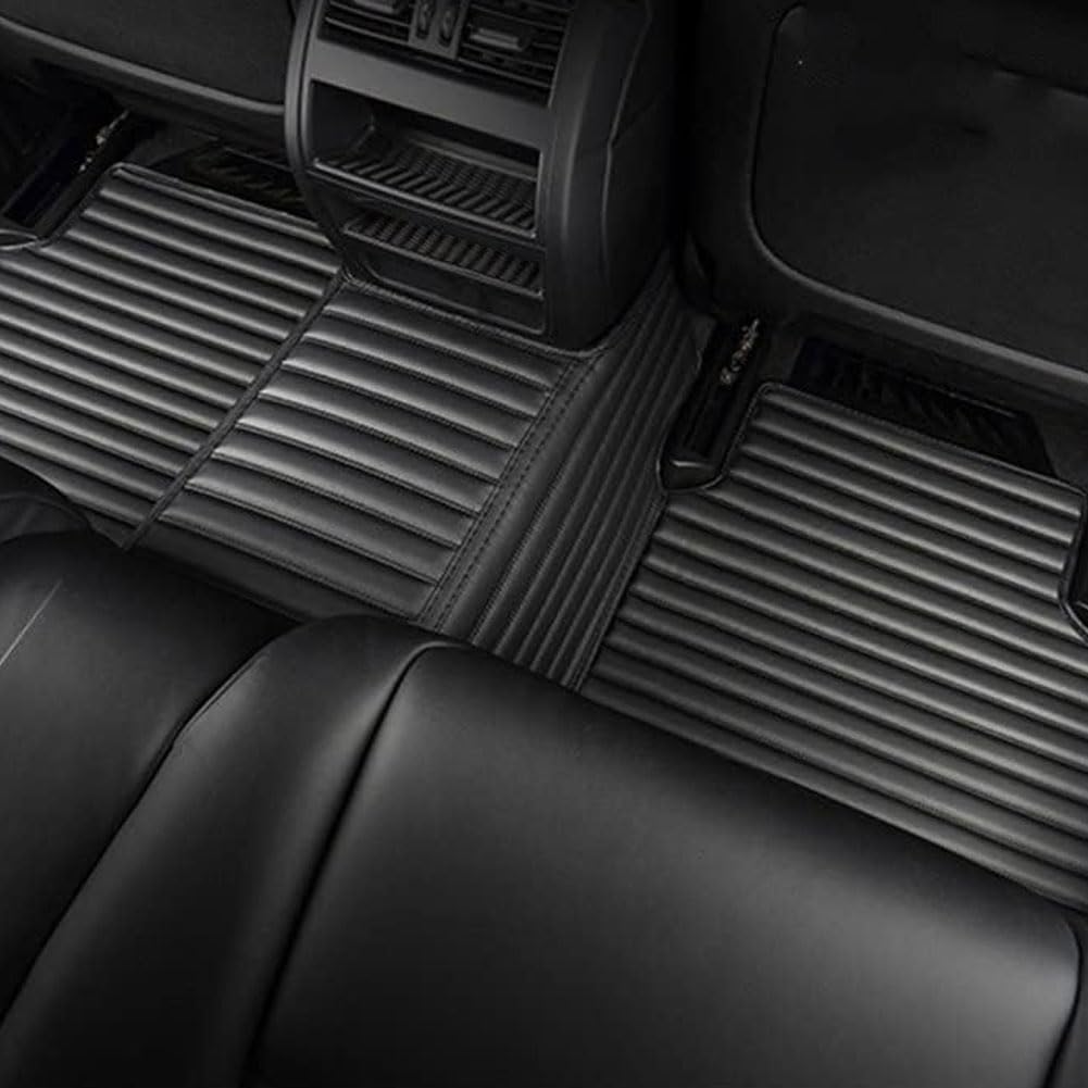 Tappetini Auto in Pelle per M-azda M-Azad 3 2020-2023, Tappetino Set Completo di Antiscivolo Impermeabili Tutte Le Stagioni Accessori La Protezione Interna,B/Brown