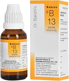 Dr. Bakshi's BAKSON'S HOMOEOPATHY # B 13 Prostatitis Drops (30 ml)