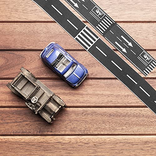 EXCEART 1 Definir Estrada Rolos de Etiqueta Fita Preta Estrada Estrada Carro Fita Rolo Adesivo Tráfe