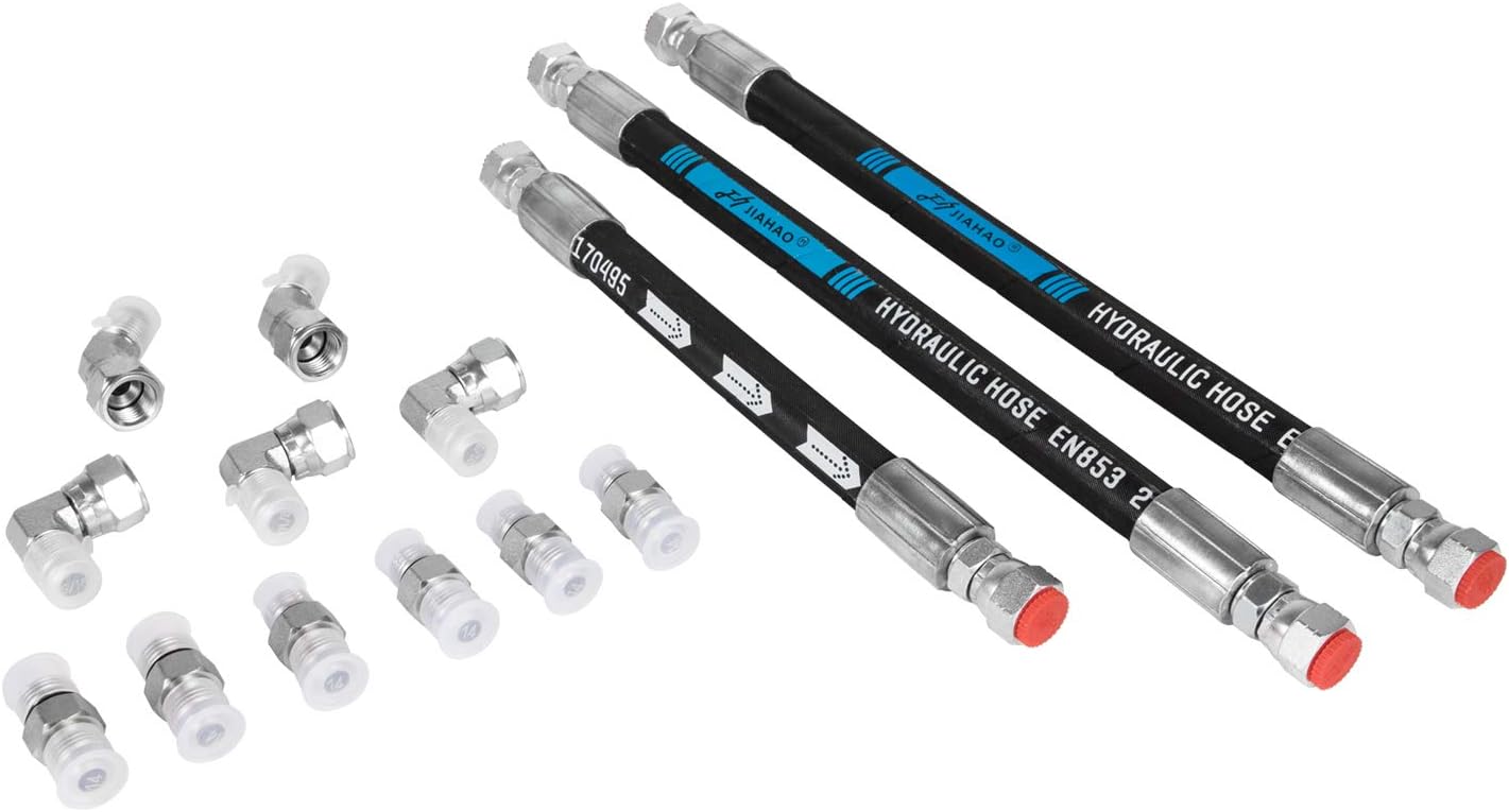 High Pressure Oil Pump HPOP Hoses Lines Kit & Crossover Line for 1999-2003 Ford 7.3L Powerstroke Diesel F250 F350 F450 F550 F650 F750 E350 E450 E550 Excursion YC3Z-9J323-E YC3Z-9J323-F F81Z-9J323-E