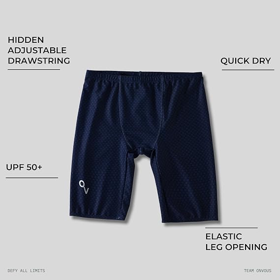 Onvous Swim Jammers for Men | Men's Athletic Swimwear Jammer | Mens Jammer for Swimming | Mens Swim Jammers Size 28-38