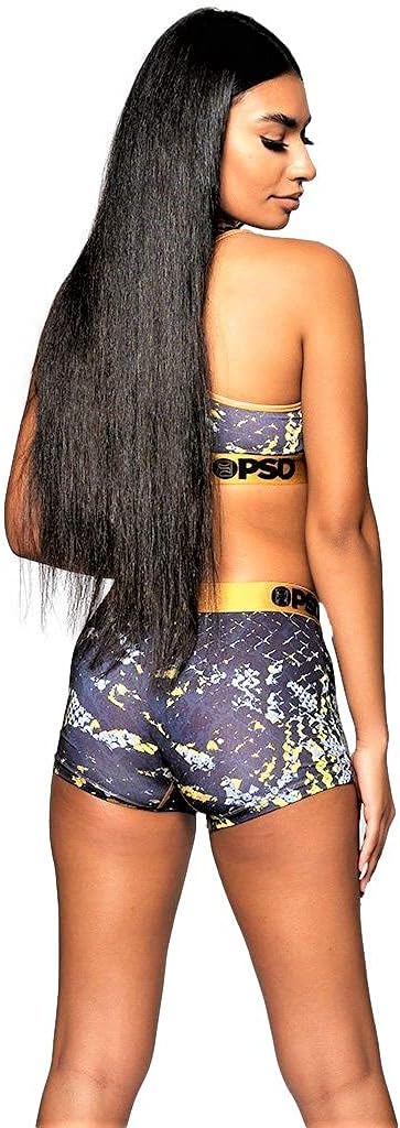 PSD Women's Sport's Bra (Black/Golden Scales Sb, L)