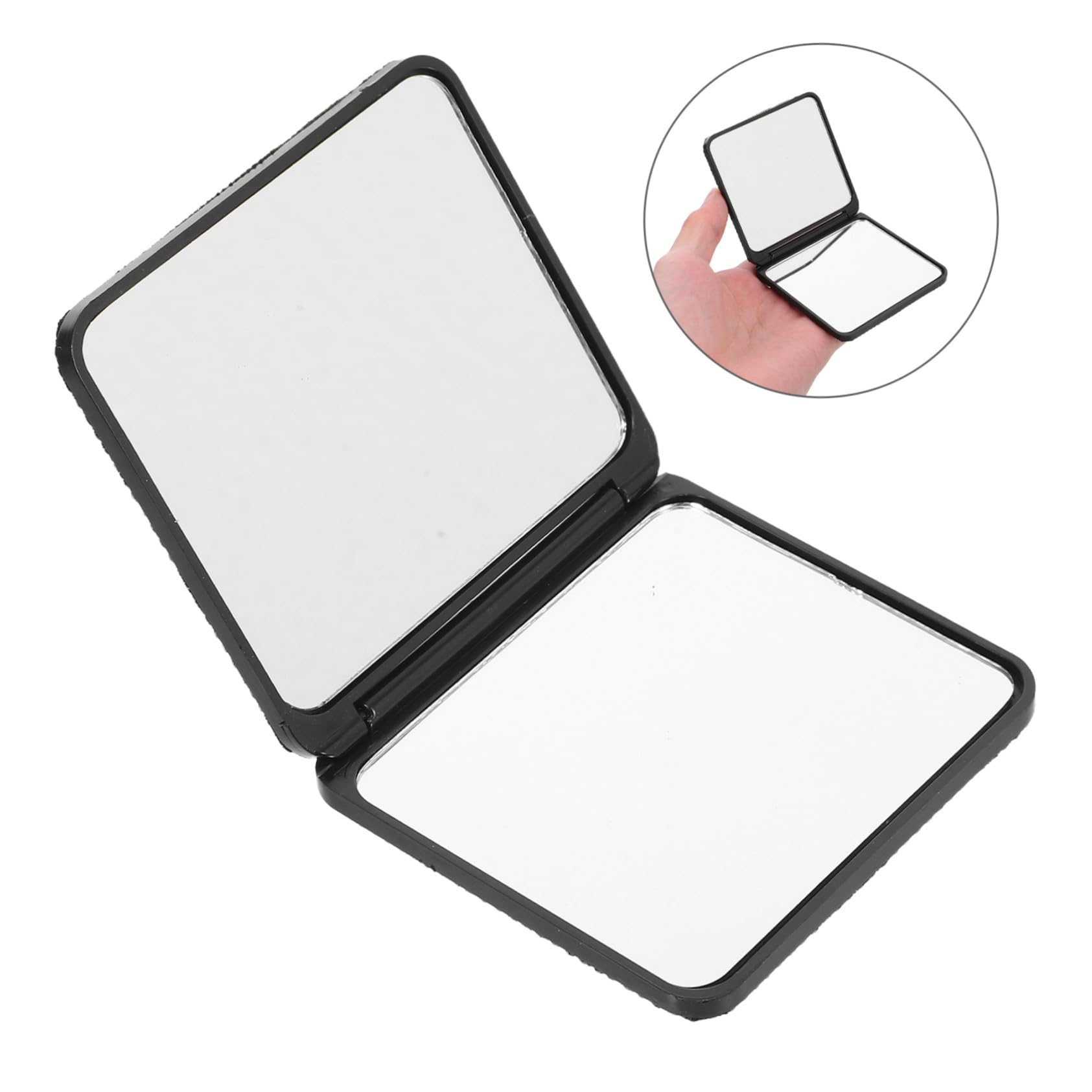 4 Pezzi Compatto Tascabile con Decorazioni in Mini Portatile per Borsa Specchietto Pieghevole Viaggio per Ufficio e