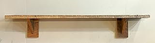 Generic Authentic Amish Handmade Reclaimed Wood Wall Shelf. 46” Wide x 7...