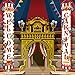 Blulu 2 Pcs Carnival Decoration Porch Banner Welcome to the Circus Door Banner Halloween Carnival Hanging Decoration Circus Porch Sign for Home Front Door Classroom Birthday Baby Shower Party Supplies