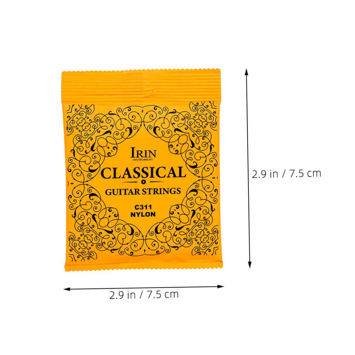 NULYLU Guitar Accessory 6pcs Acoustic Strings for Folk Guitar Replaceable Nylon Strings Rich Sound Easy to Use