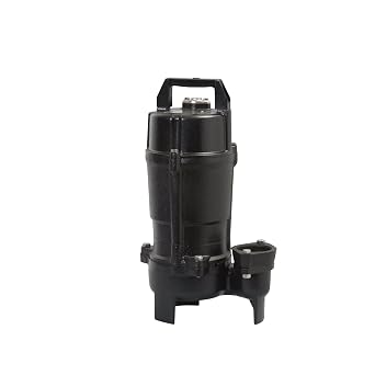 Tsurumi Pump 50UT2.75S | Cast Iron Sewage pump | 1 HP, 115V, 2 in Discharge | Ideal for pumping wastewater and sewage. | 95 GPM / 5700 GPH