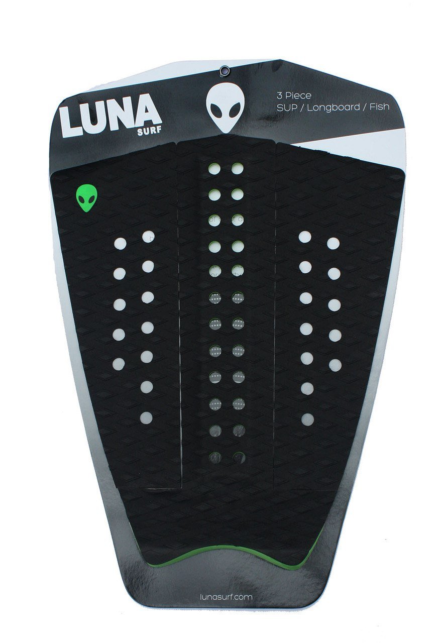 Lunasurf SUP/Longboard Tail Pad Black Green