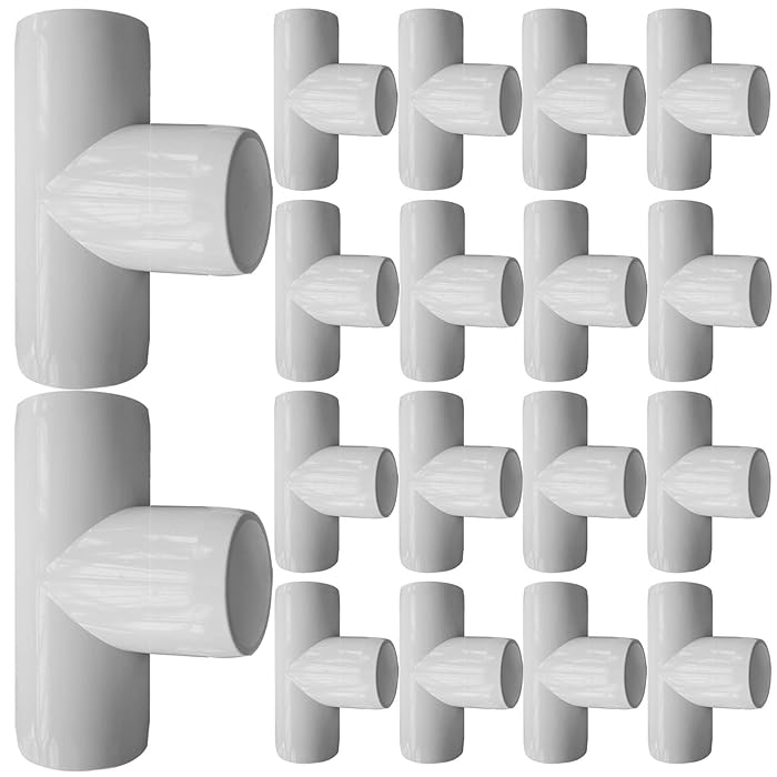 Buy EPHECH 1Inch Tee PVC Elbow Fittings, 16PCS 3Way PVC Fitting, PVC