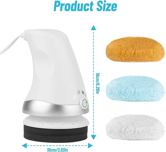 Body Sculpting Machine, Handheld Cellulite Massager with 3 Washable Pads, Electric Body Shaper for Belly, Waist, Legs & Glutes, Relieves Muscle Fatigue in Neck, Shoulders and Arms