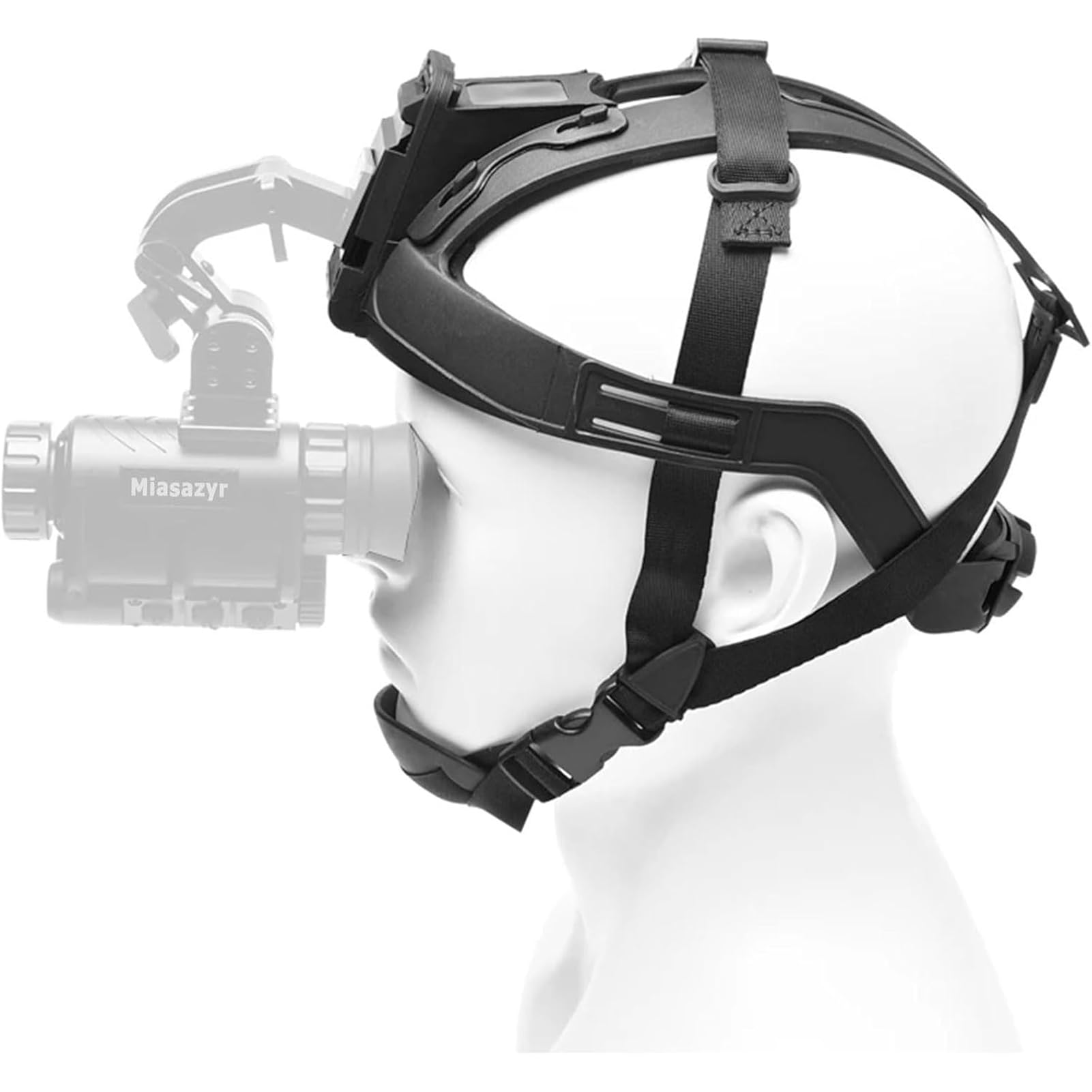 Elmetto tattico Morbido, Cinghia per la Testa per la Visione Notturna, Fascia Regolabile per Il Montaggio di NVG, Imbracatura per la Testa Compatibile con NVG10/NVG30/G1/PVS 14
