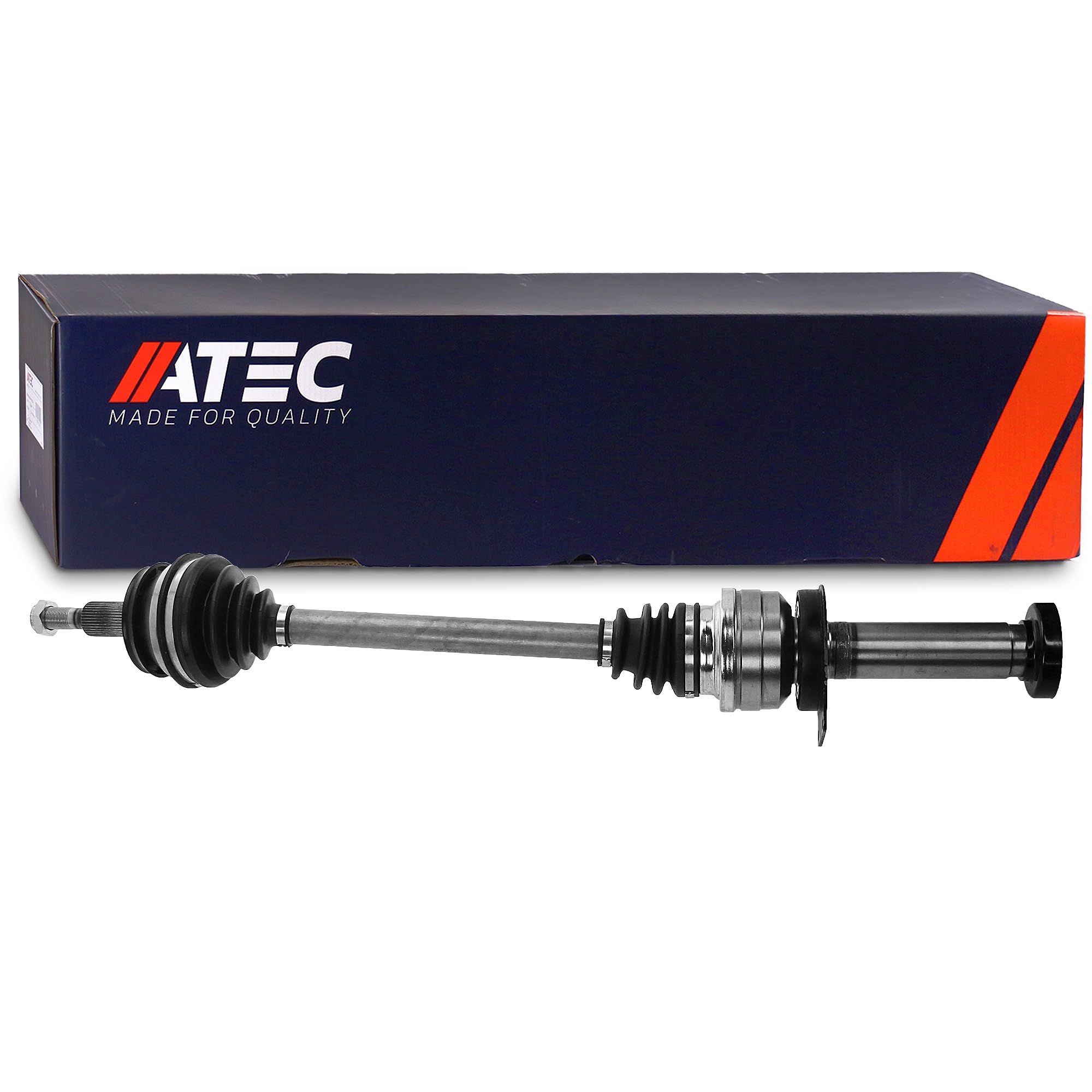 ATEC Germany 1x Árbol de transmisión delantero derecho Árbol de transmisión con tuerca Compatible con VW MULTIVAN T5, MULTIVAN T6, TRANSPORTER T5