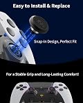 KD.FLY Metal Thumbsticks for PS5 Edge Controller, 2Pcs Custom Joystick Thumb Grips Replacement Kit for PS5 DualSense Edge Controller, Aluminum Metallic Thumbstick Accessories Parts, Sugar Skull