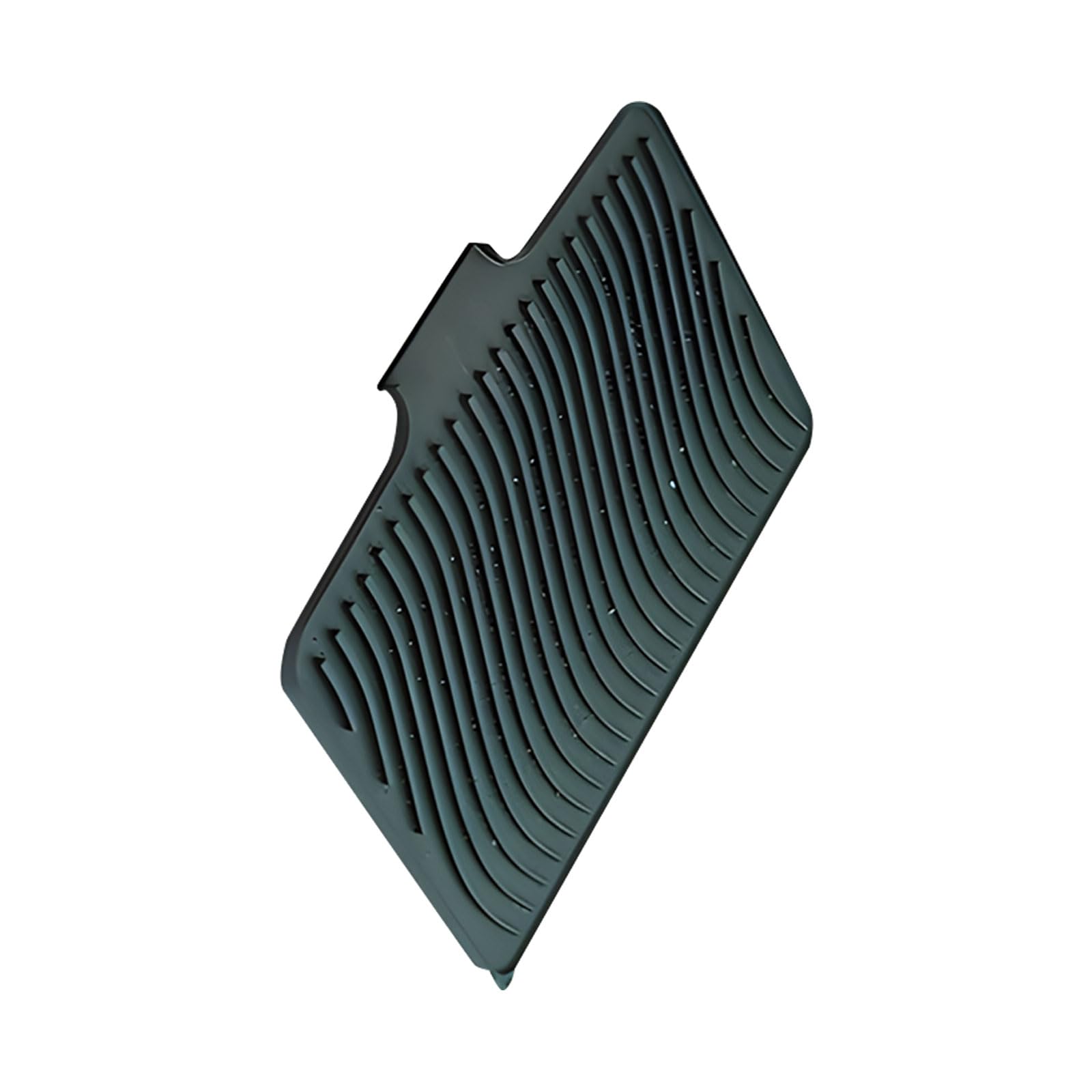 CAZSTYK Flexible Kitchen Sink Mat Made From Food Grade Silicone for Utensils and Dishes Drying Easy Clean Drain Mat