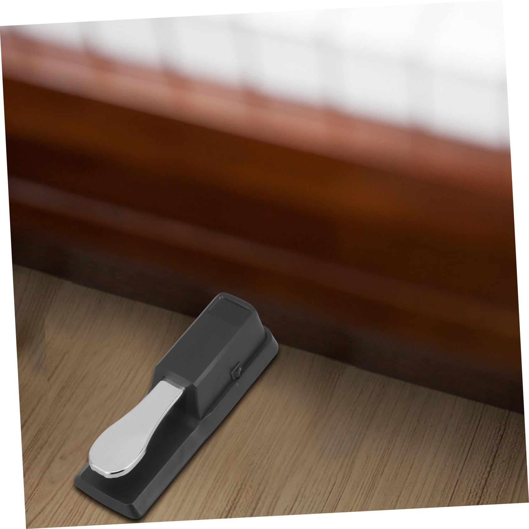 Pedal de Sostenido para Piano Eléctrico Resistente Antideslizante Efecto Prolongado para Estudio y Práctica Compatible con Teclados y Pianos Digitales Color Plateado