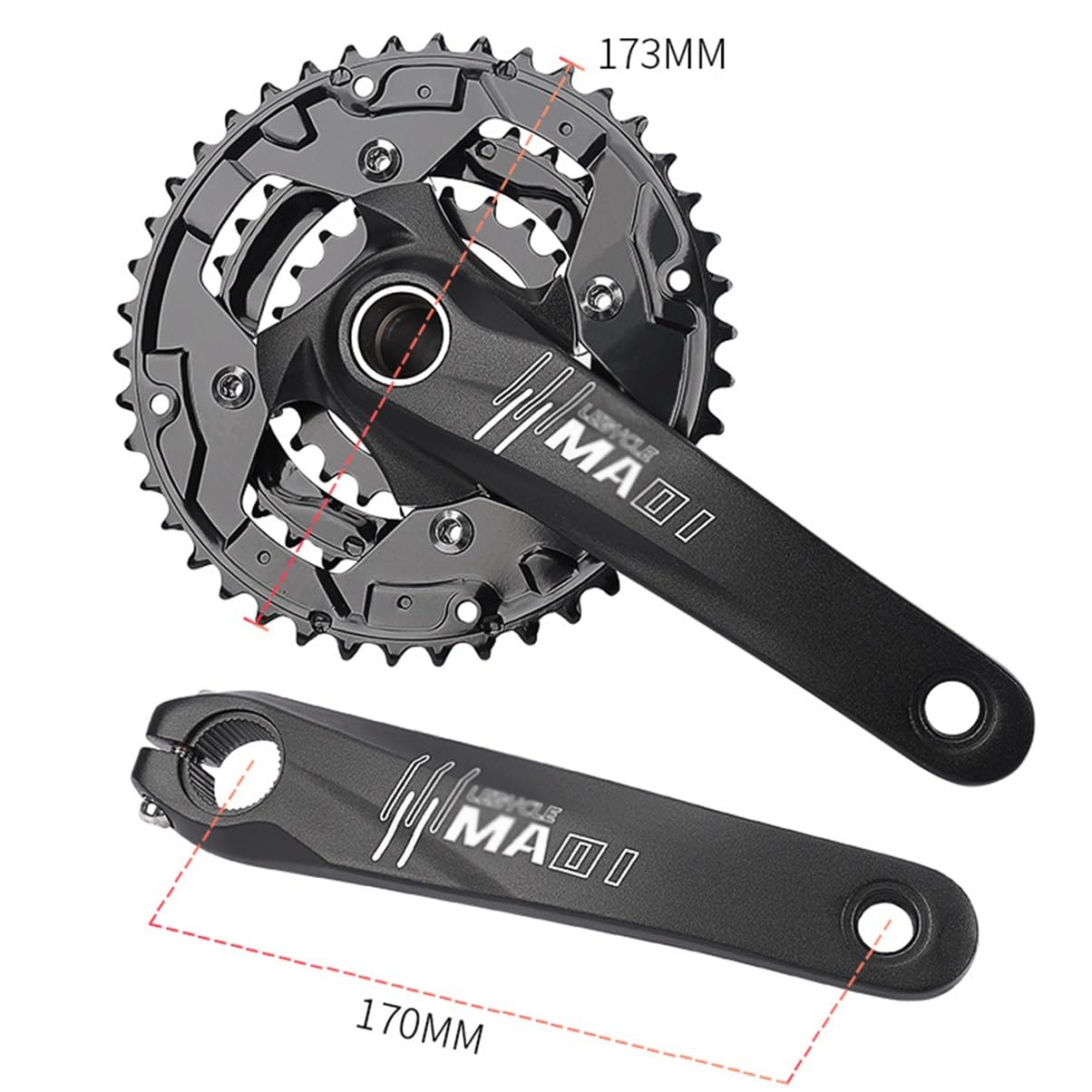 Amazon.co.jp: クランクセット クランクセット170mm トリプル