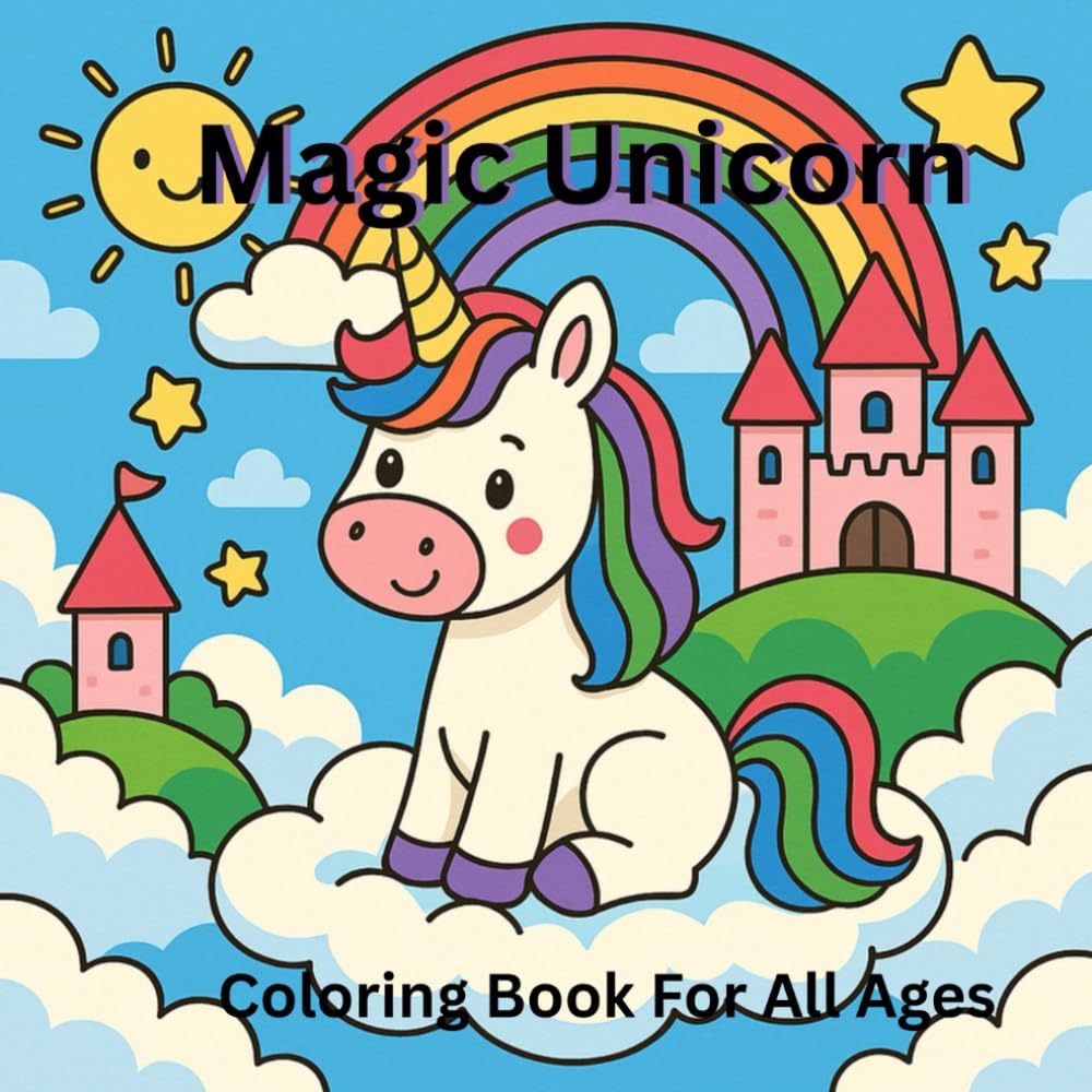 Magic Unicorn Coloring Book For All Ages