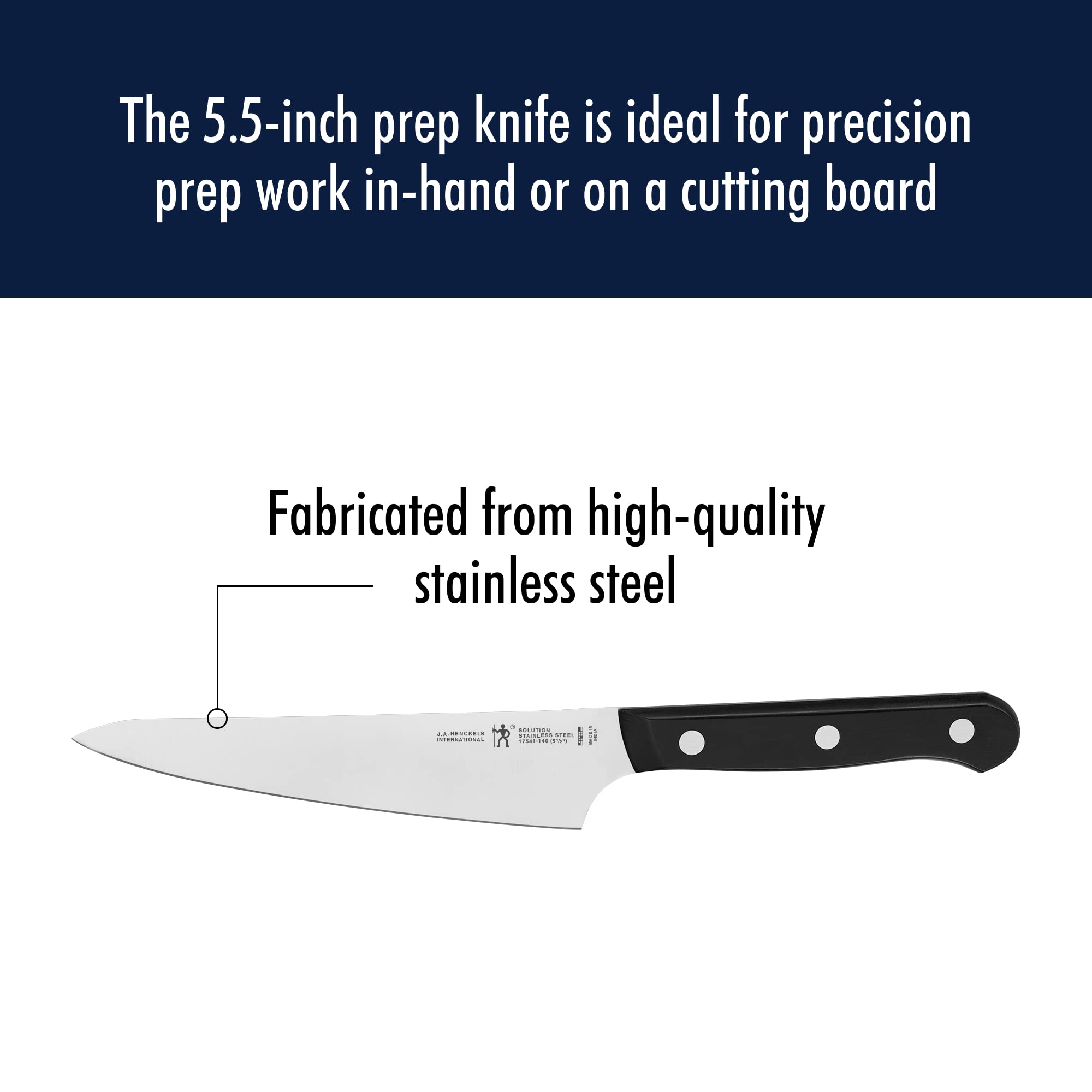 HENCKELS Solution Razor-Sharp 5.5-inch Compact Chef Knife, German Engineered Informed by 100+ Years of Mastery — Amazon image 2