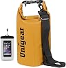 Unigear Dry Bag Waterproof, 2L5L10L20L30L40L Floating and Lightweight Bags for Kayaking, Boating, Fishing, Swimming and Camping with Waterproof Phone Case