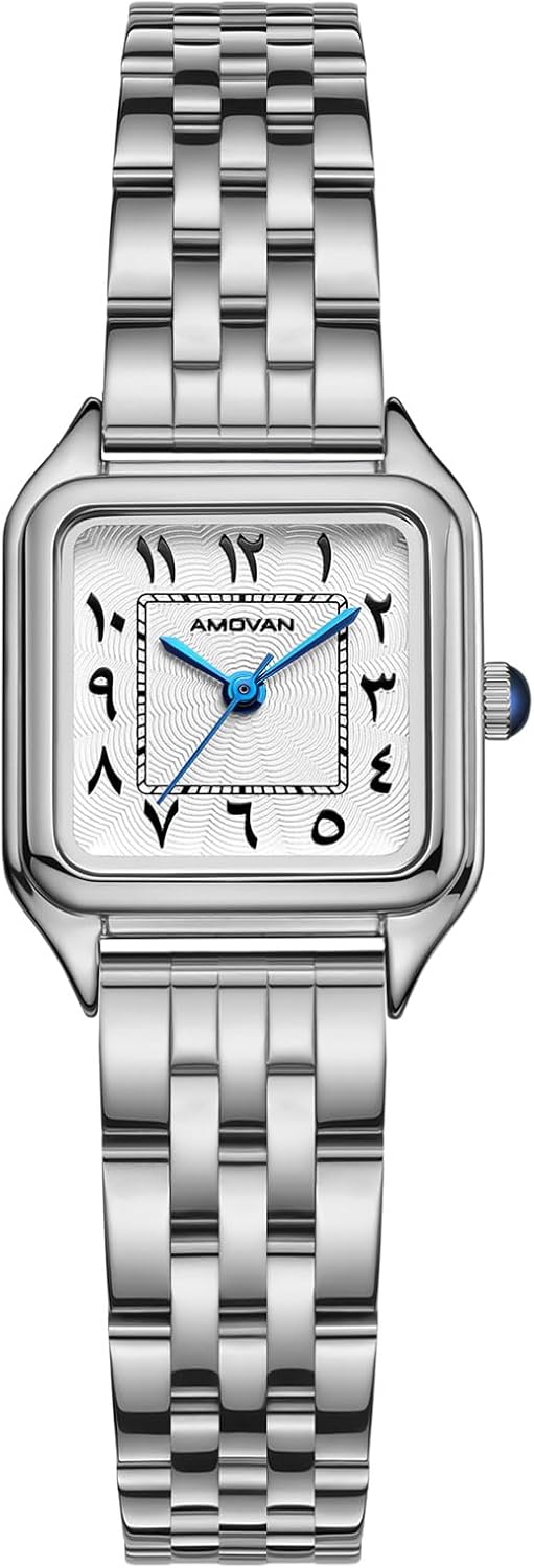 Vintage Gold Watches for Women Small Wrist - Arabic Numeral Dial, Rectangular Quartz Watch, Dainty Ladies Wrist Watch for Mother's Day Valentine's Day Anniversary Birthday