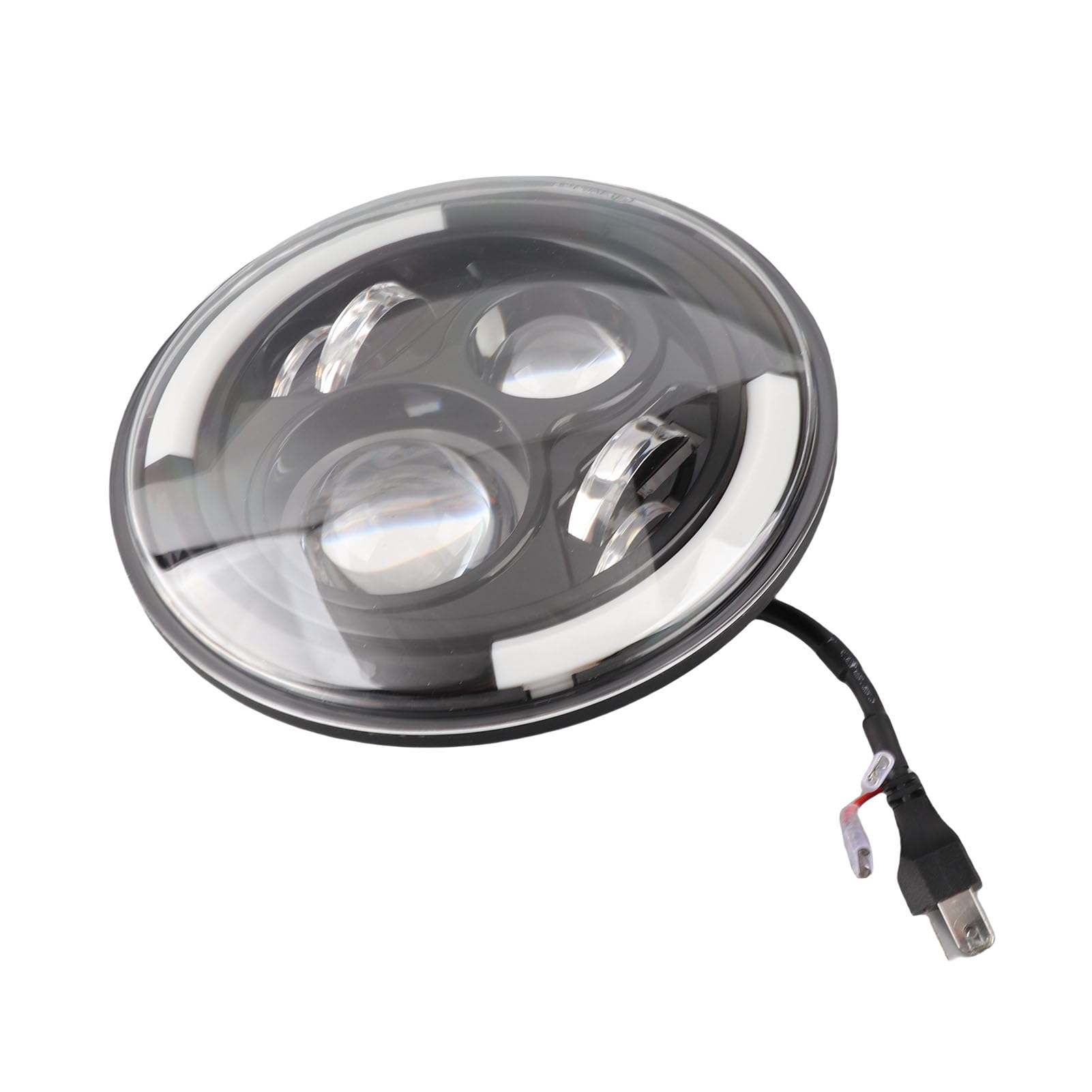 Duokon Car LED Angel Eye Light, 150W 7 Pollici Round High/Low Beam Fari Day Running Light DRL Indicatore di direzione Light Lamp
