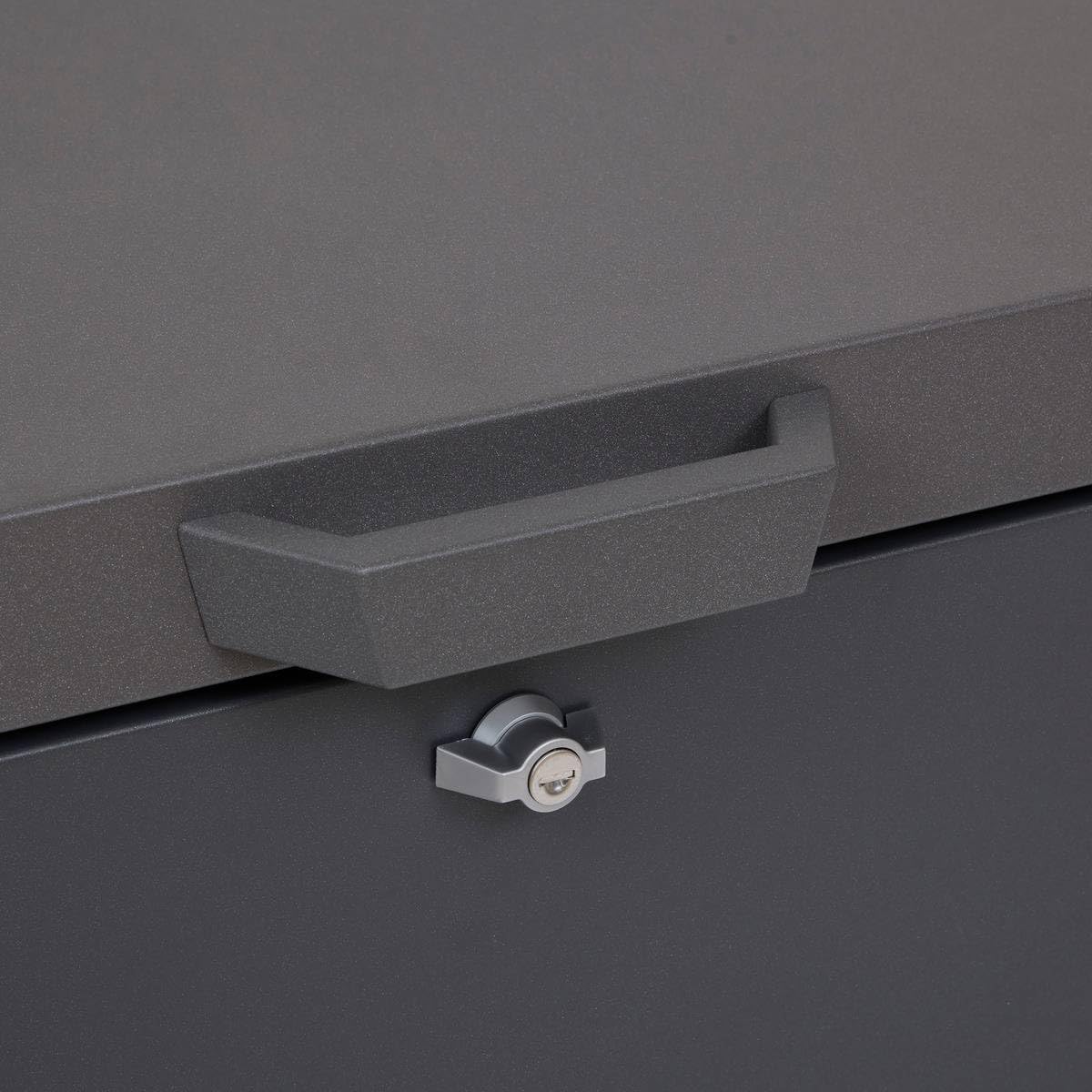 Hespéride - Coffre de rangement 350l alumia gris graphite en aluminium