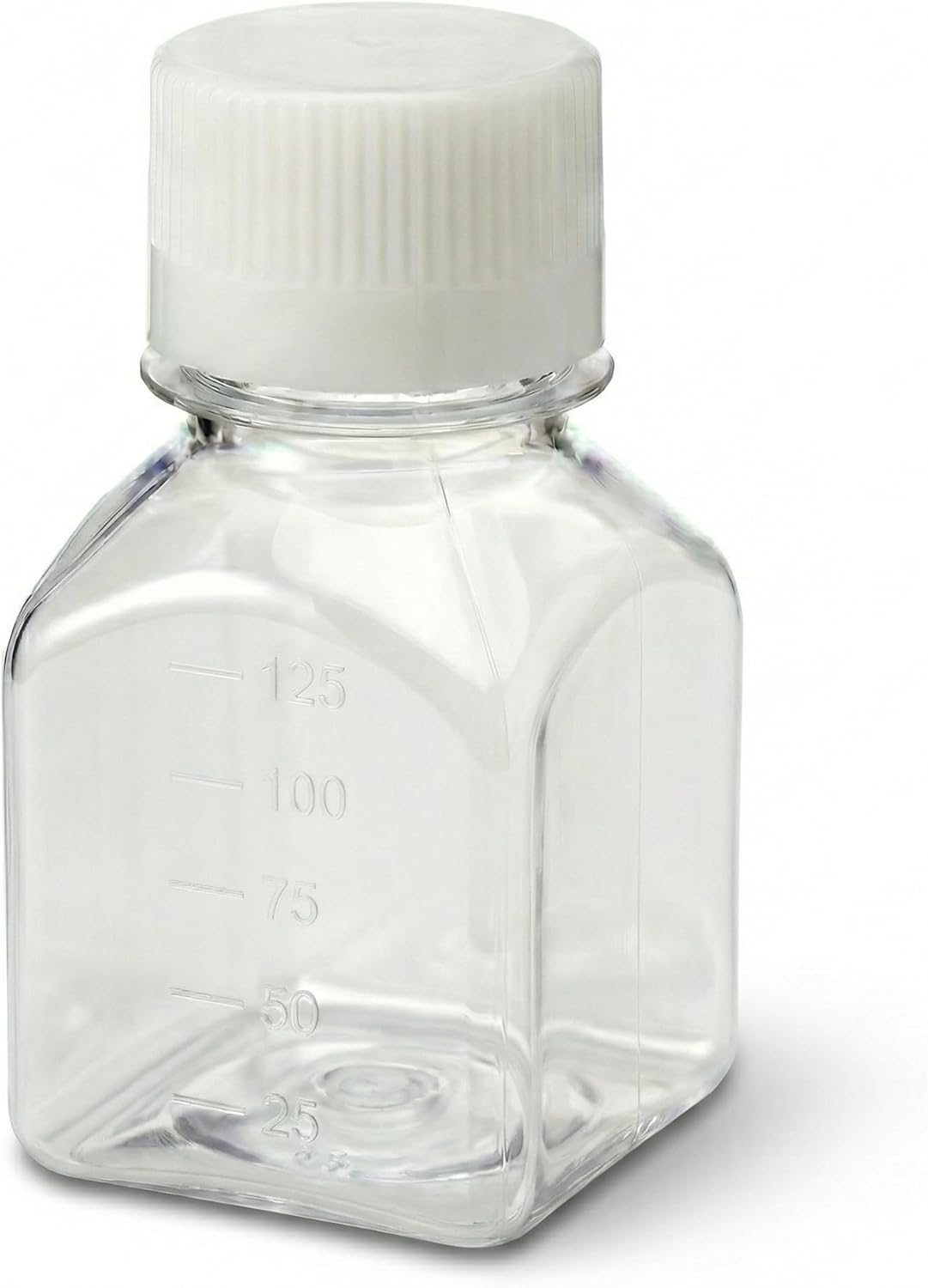 SPL 125 ml Square Media Bottle for Media, serum Bottling or Casual, (STERILE) Case of 96