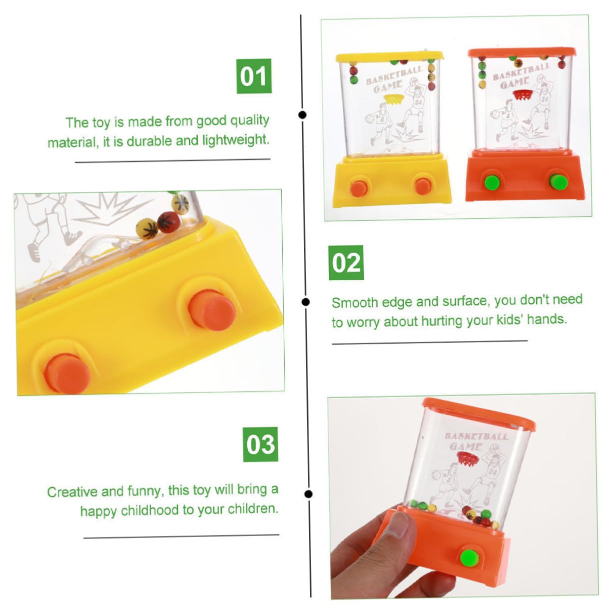 DECHOUS Set of 2 Water Ring Toys Handheld Water Ring Toss for Boys and Girls Fun Creative Decompression Toys Boys and Girls's Plaything Random