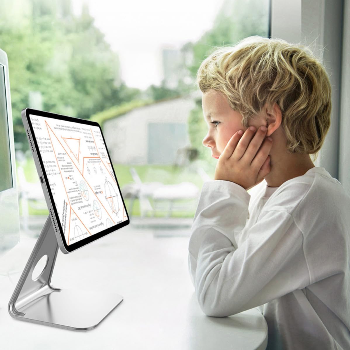 WOONEKY Soporte Magnético de Escritorio para Tablet y Móvil, Aleación de