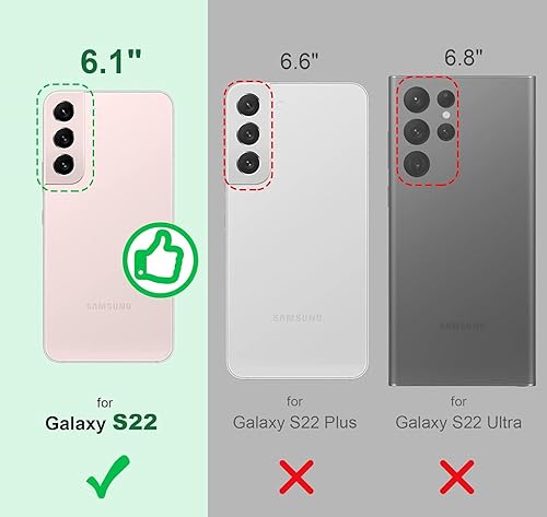 Miniatura 8 de Silverback Funda para Samsung Galaxy S22 Plus, funda protectora delgada con purpurina holográfica líquida móvil con soporte, anillo de diamantes