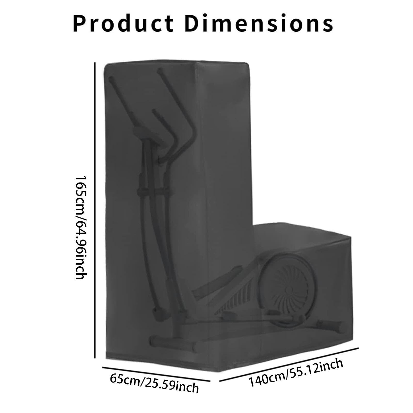 Perfeclan Housse de Protection pour vélo elliptique, Coupe-Vent, Anti-poussière, imperméable, Tissu Oxford, pour Machine de Fitness d'intérieur et