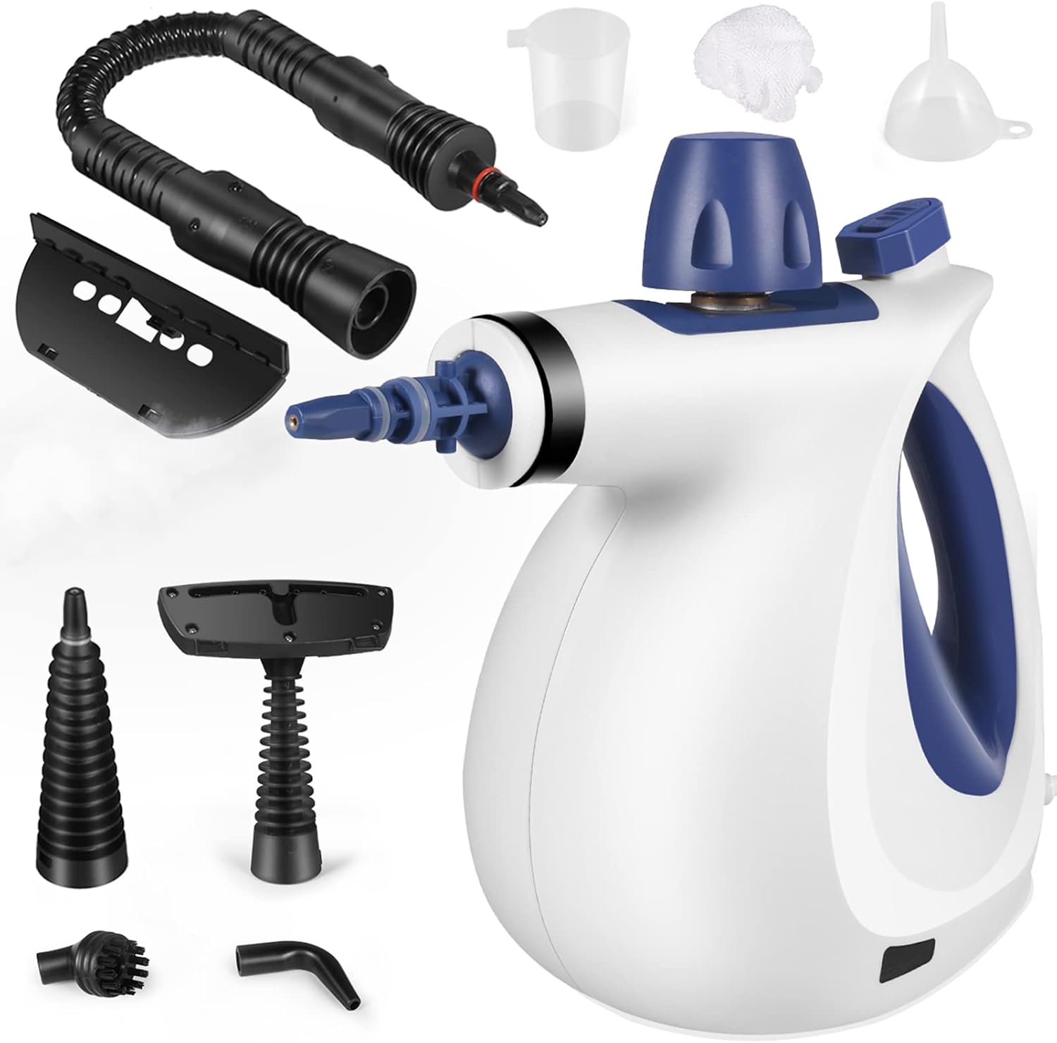 Handheld Steam Cleaner, Pressurized Cleaner with 11pcs Accessories Multi-Purpose Steamer for Home Use, Chemical-Free Cleaning Tile, Floor, Car, Sofa, Window, Bathroom, Kitchen