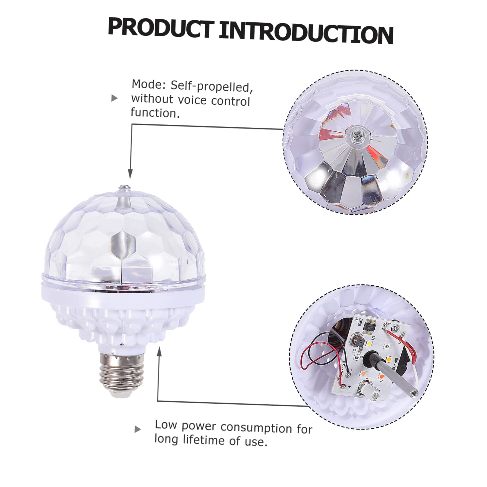 VILLCASE Safe Plastic Material Led Stage Light Compact Size for Easy Install Perfect for Party