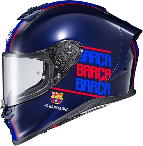 ScorpionEXO R1 Air - Casco de motocicleta de cara completa para adultos con escudo listo para pinlock y bolsillos para altavoces listos para