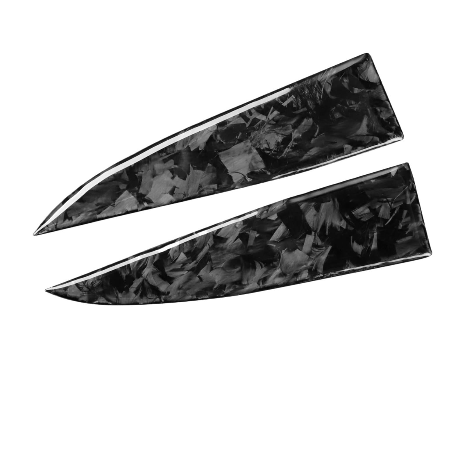 Interior Trim for Tesla for Model Y 2020-2023 Dashboard Both Side Speaker O Cover Trim Car Interior Sticker Cover Trim Sticker(Forging)