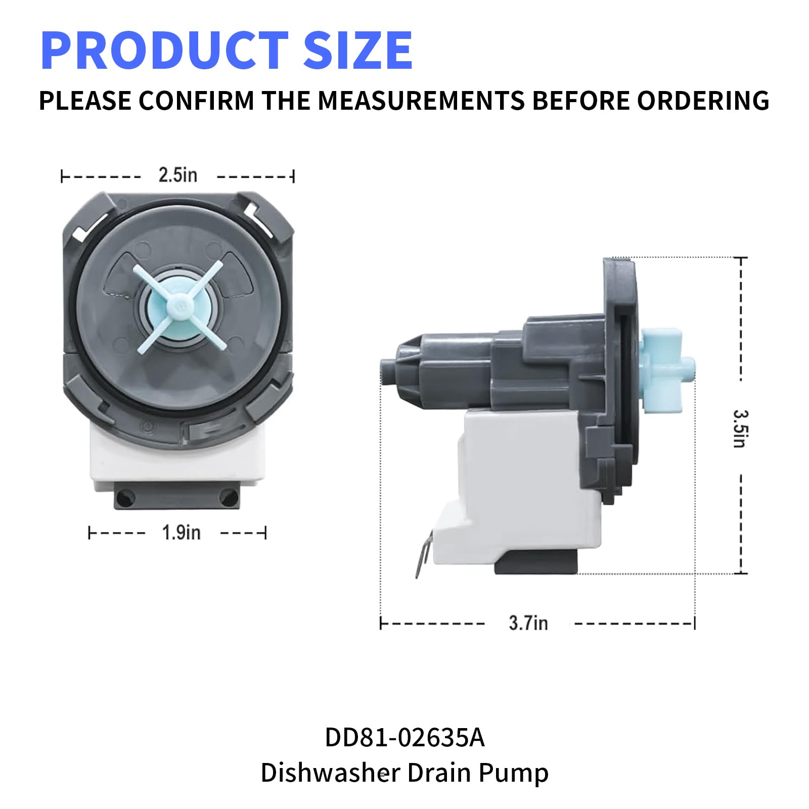 DD81-02635A B20-3A01 zestaw pompy spustowej do zmywarki kompatybilny ze zmywarkami Sam-sung DW80N3030us DW80R2031 DW80CG4021SRAA DD81-02635A