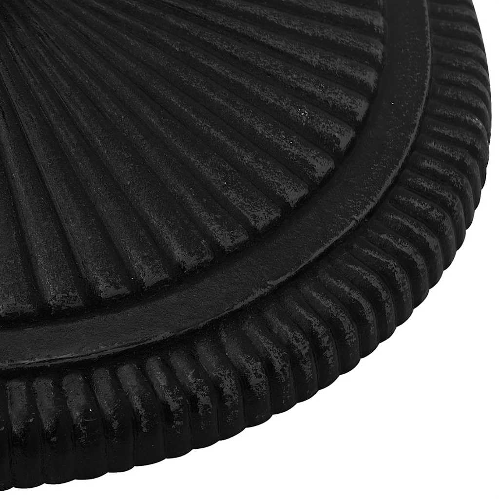 Questo Supporto per ombrellone, Nero, 45 x 30 cm, in ghisa, Robusto Supporto per ombrellone da Esterno per Giardino, Patio e Balcone, Base Robusta