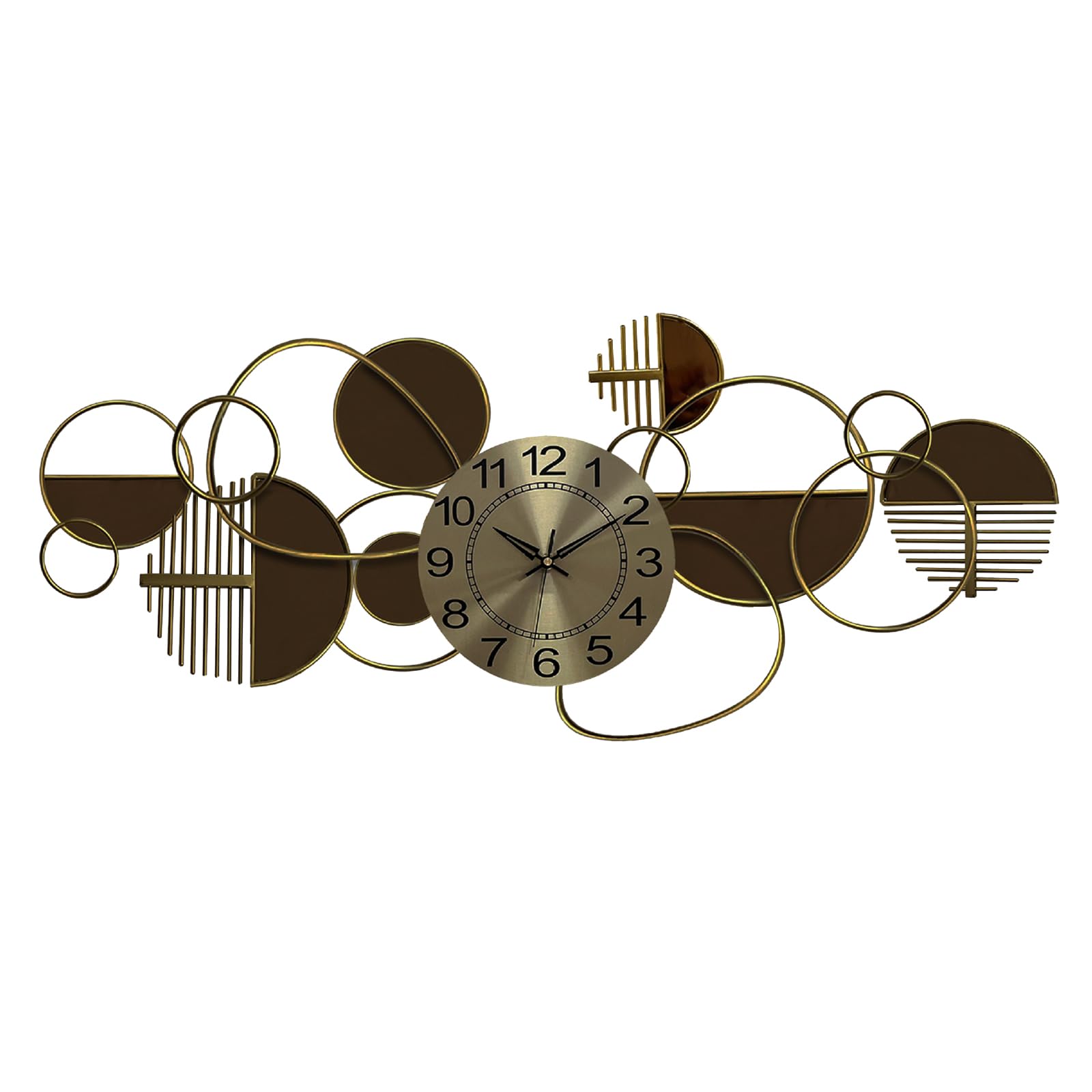 Horloge murale sans tic-tac en métal 120cm pour éliminer les bruits dans la chambre