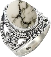 Vista 34 de Anillo de Plata Esterlina 925 para Mujeres con Piedra Preciosa Natural, Anillo de Compromiso de Plata Esterlina, Piedra Natal de Junio con Engaste