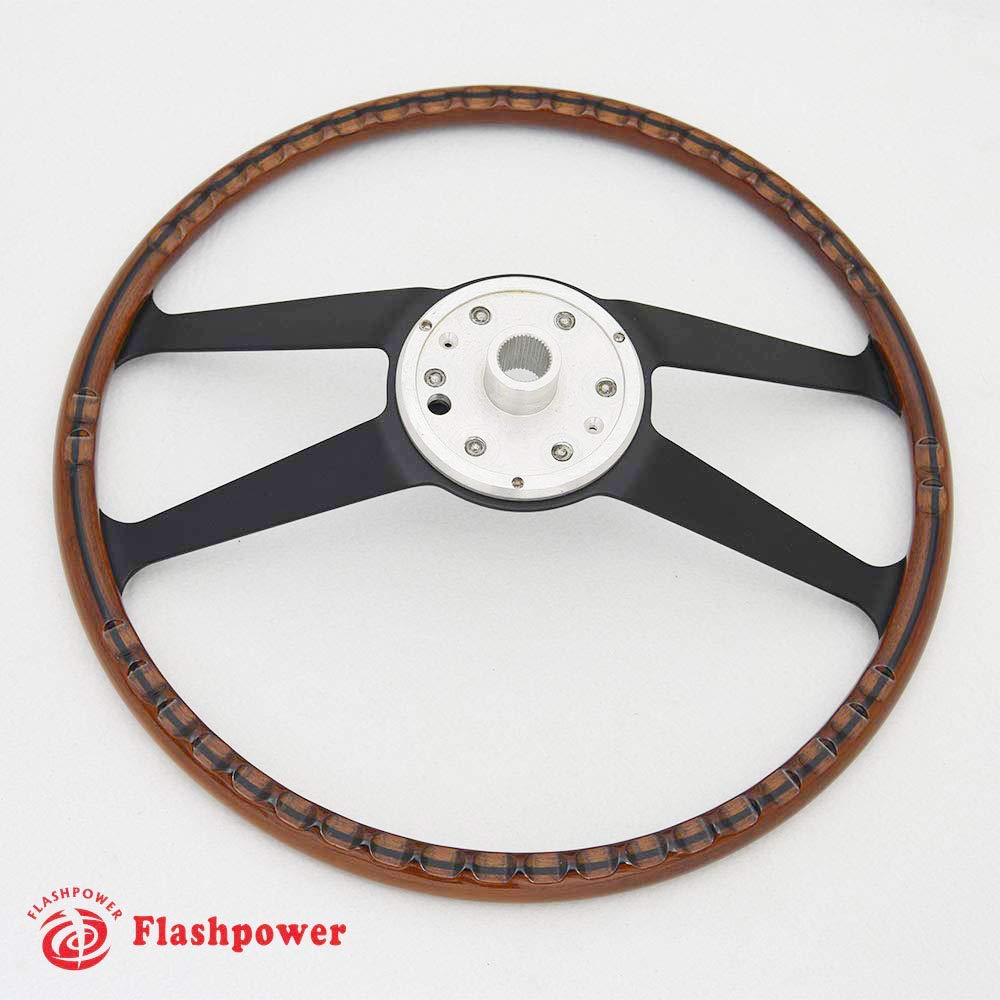 パーツ ALL WOOD Steering Wheel MOMO Racing Heritage Wood Grain Steering Wheel - 240Z | 260Z