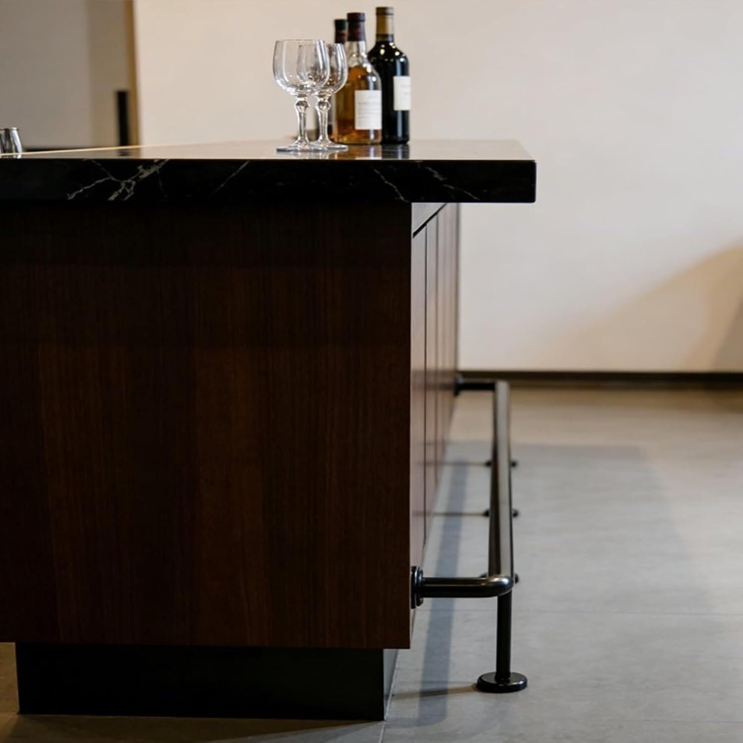 k3Mq9Rw Handrails with kick plates Commercial-grade Stainless Steel Footrest, Suitable For Restaurants And Homes(180cm/5.9ft)
