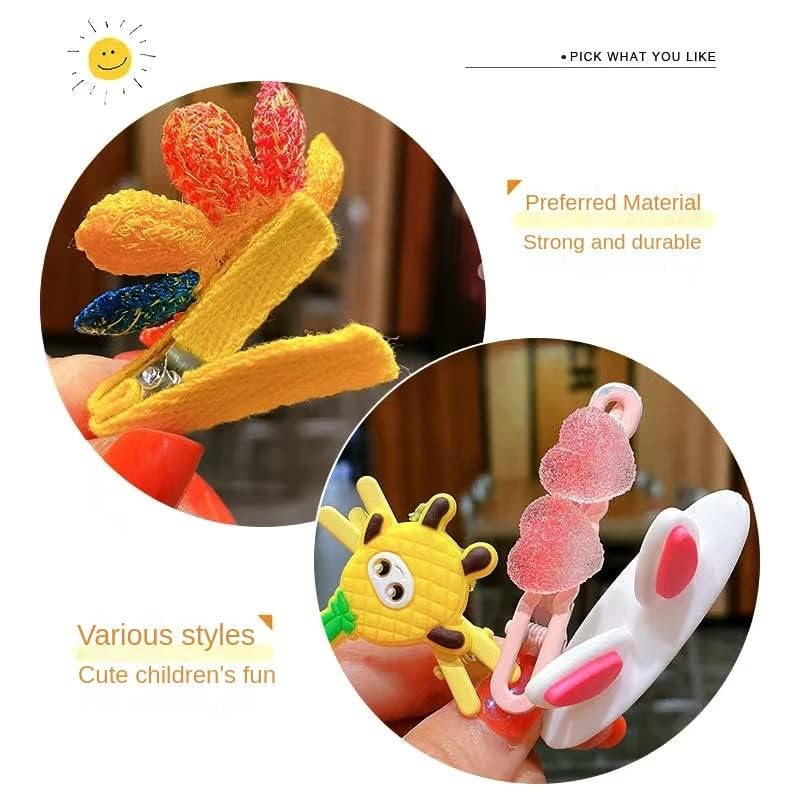 Miniatura 3 de 28 pinzas para el cabello de frutas arcoíris dulces, pinzas para el cabello de colores, accesorios para el cabello, horquillas para niñas, bebés,