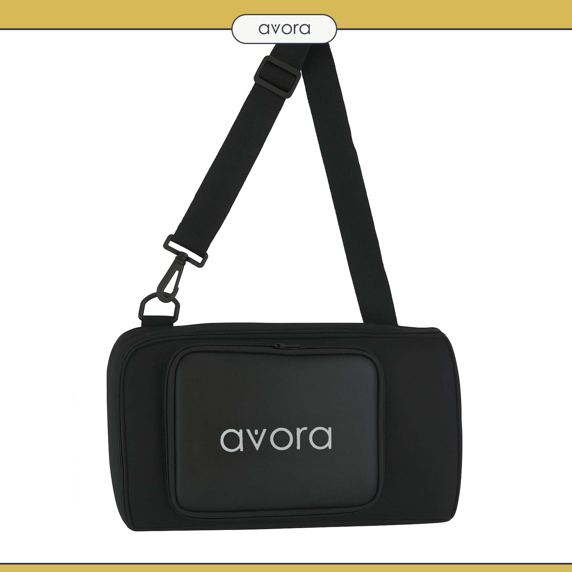 Avora Lyra Arpa in mogano – 7 corde pentatoniche in acciaio, borsa e chiave di accordatura – strumento spirituale per musicoterapia e viaggi sonori.