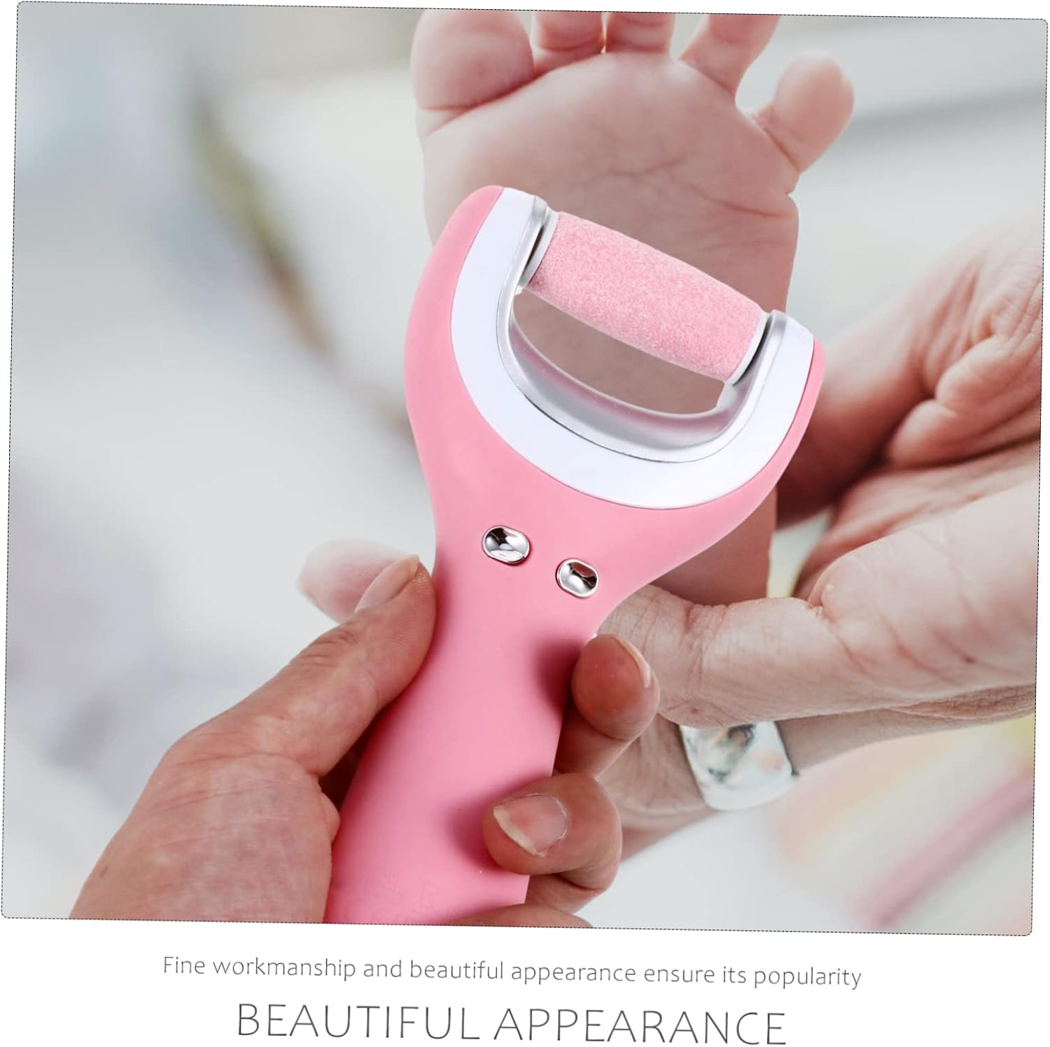 Outanaya 1set Rechargeable Electric Foot Callus Remover Pedicure Tool for Smooth Feet Portable Design for Home Care